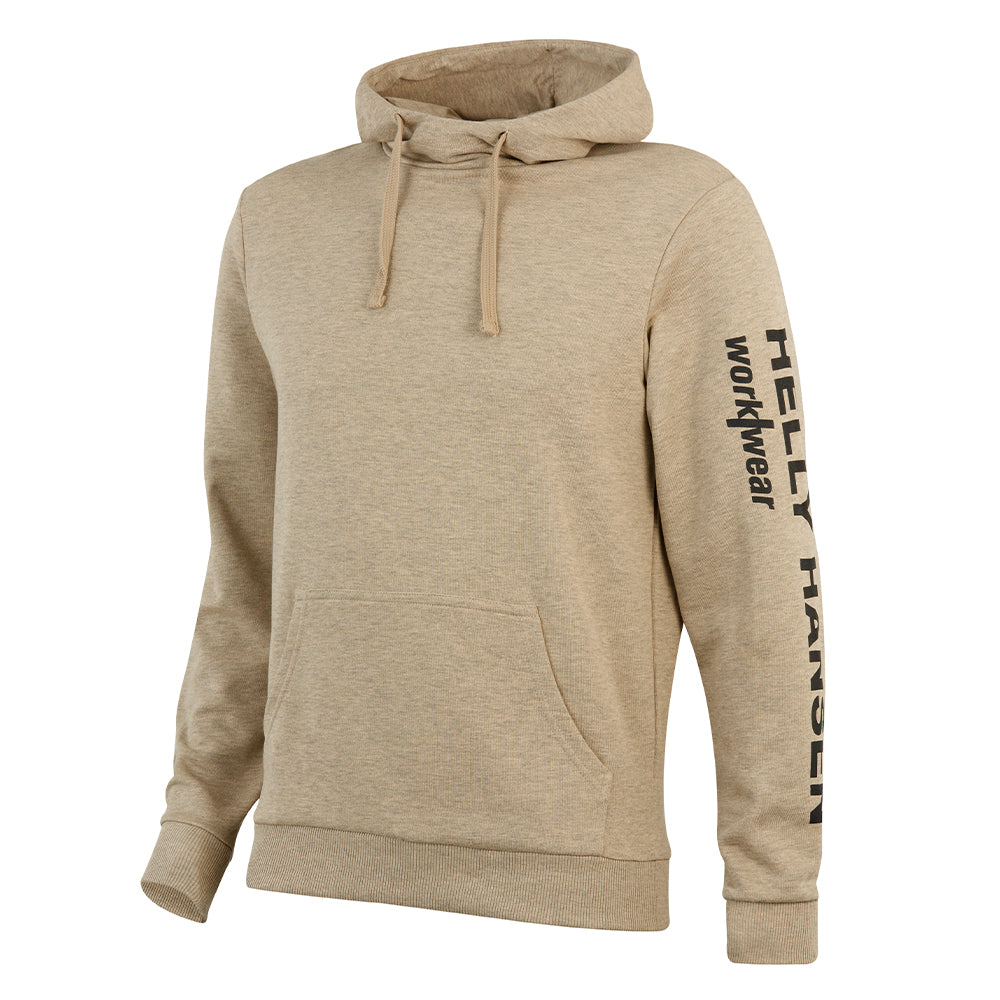 Helly Hansen Logo Hoodie - Sand Melange - RSEA Safety Outlet
